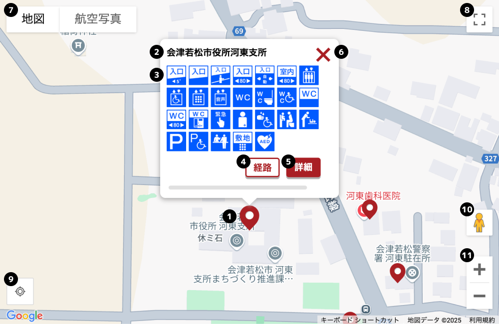 マップエリアのイメージ